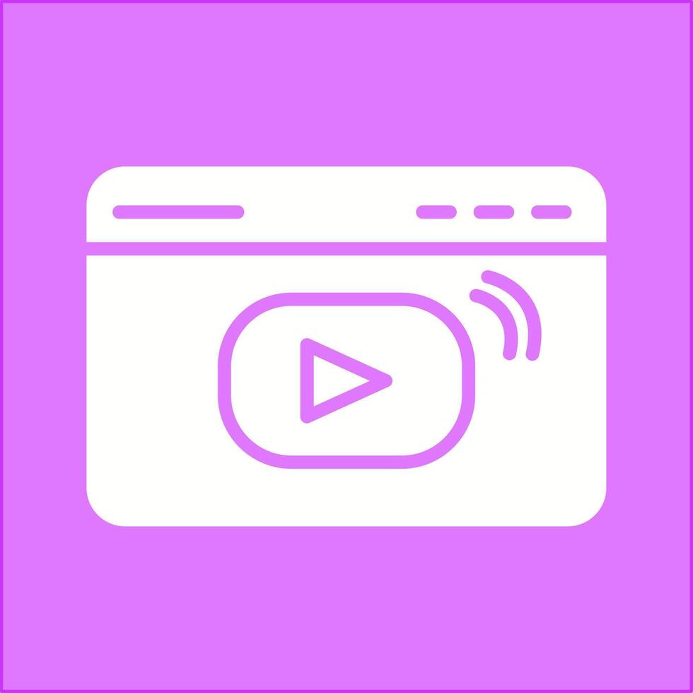 Video Streaming Vector Icon