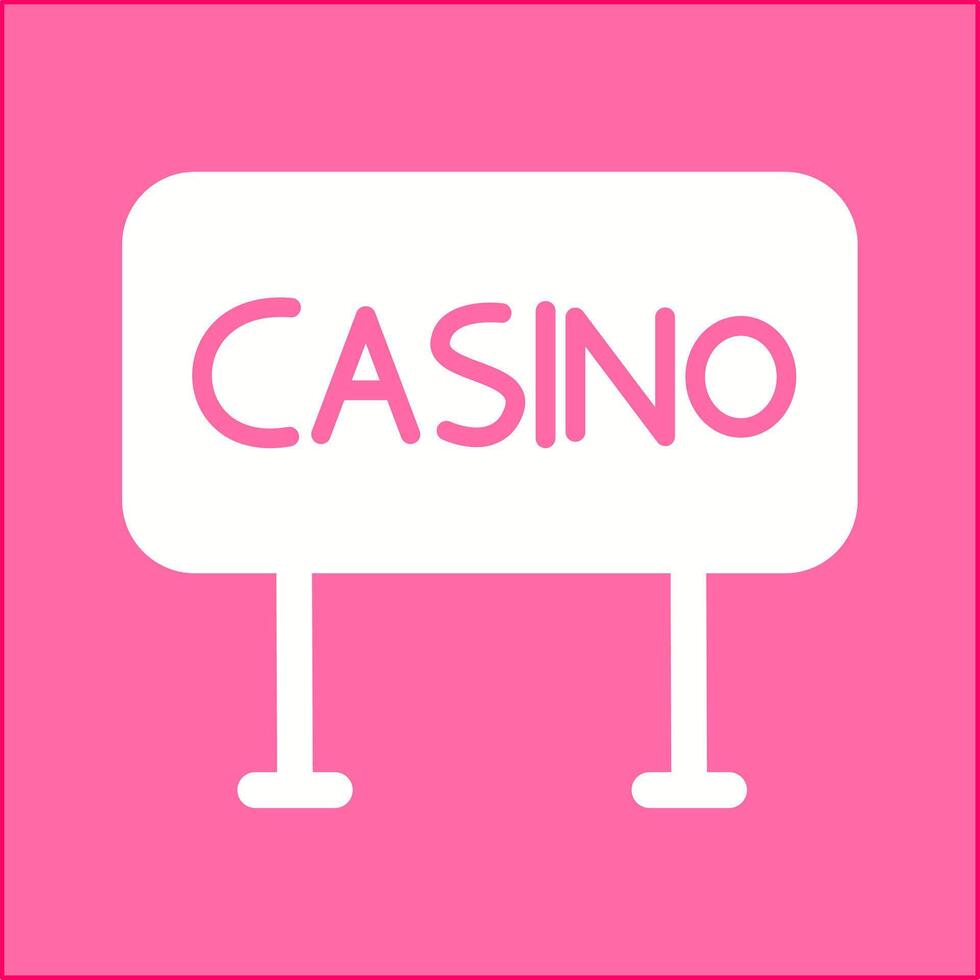 Casino Sign Vector Icon