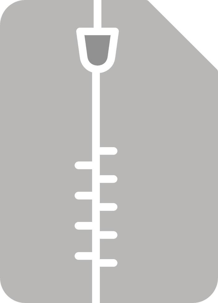 Zipped Document Vector Icon