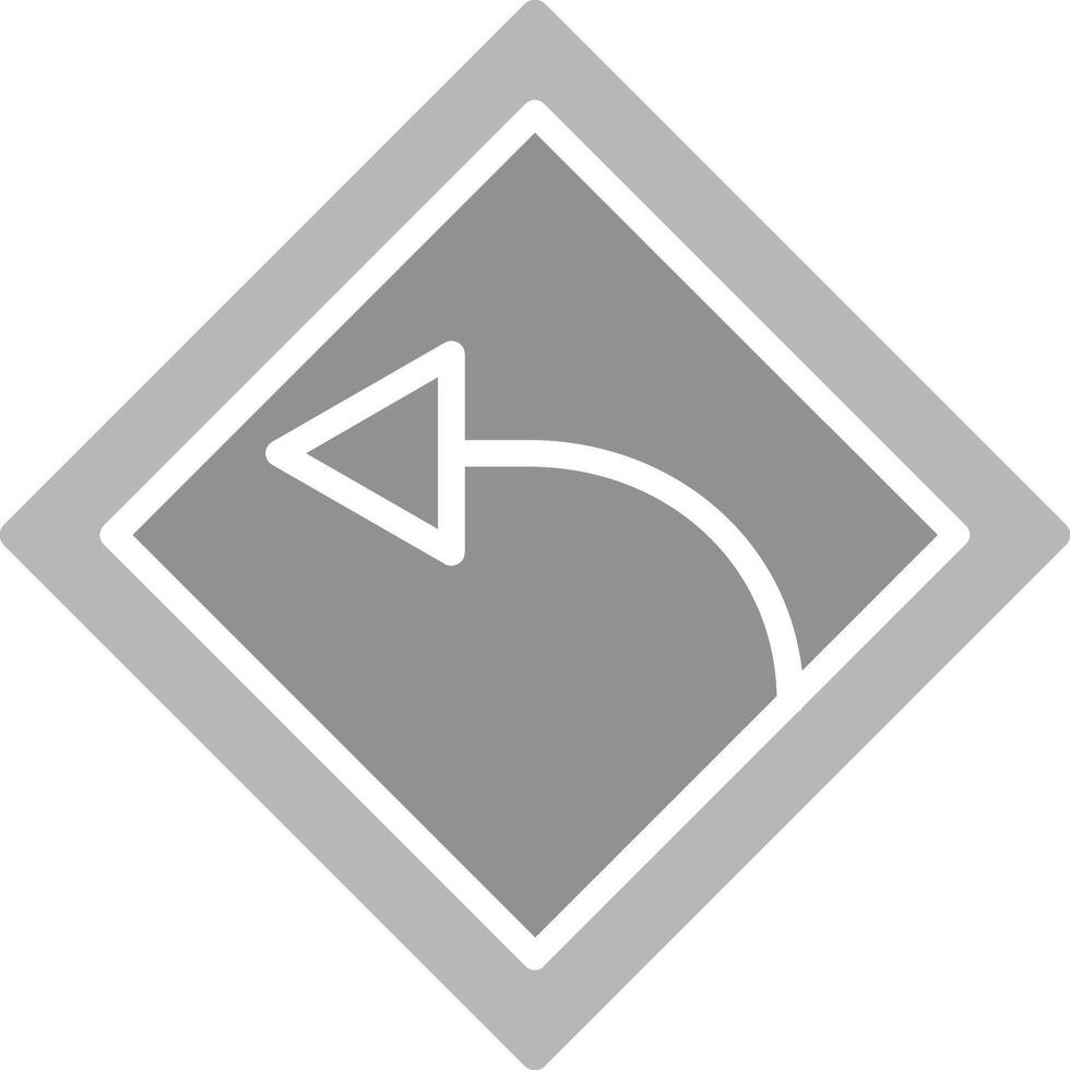 Left Turn Vector Icon