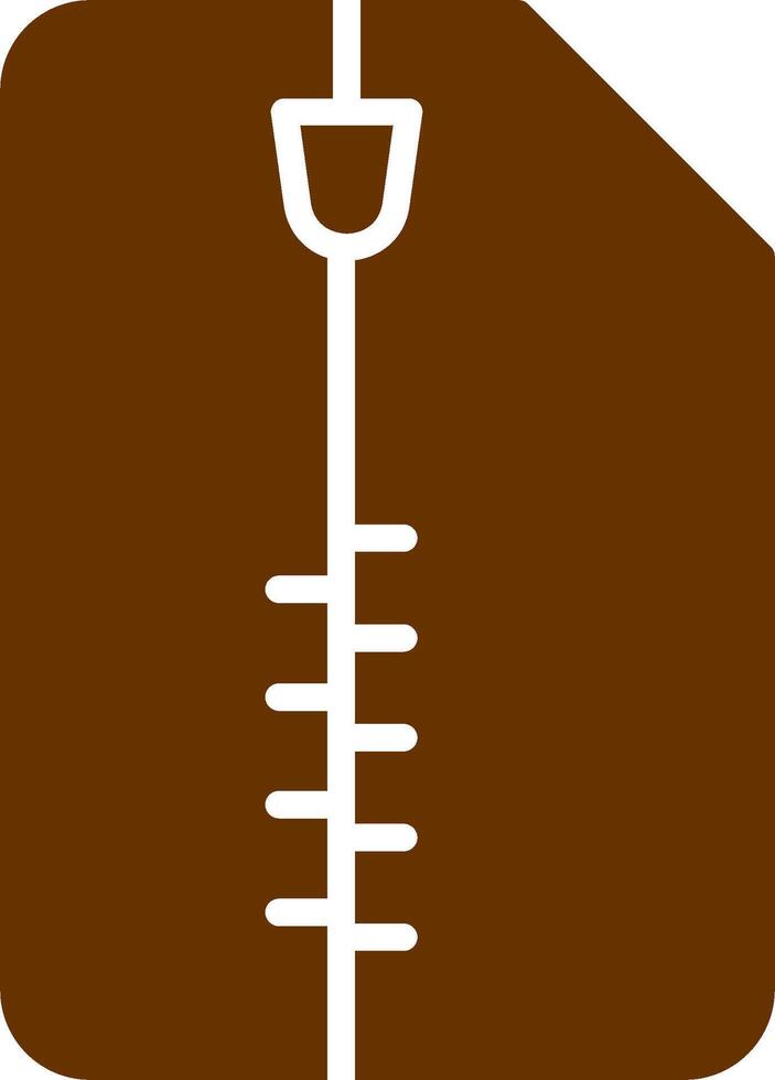 Zipped Document Vector Icon