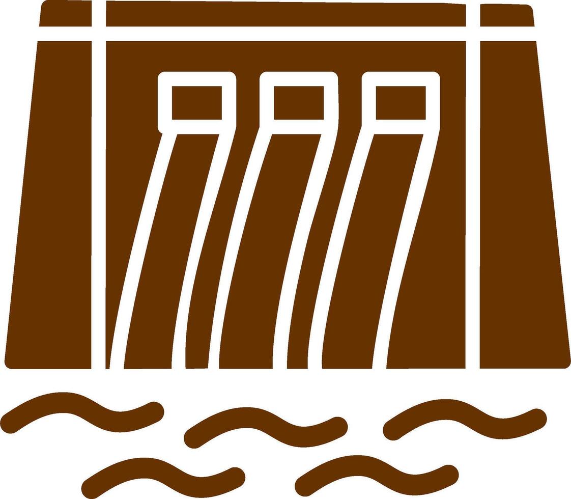 Water Dam Vector Icon