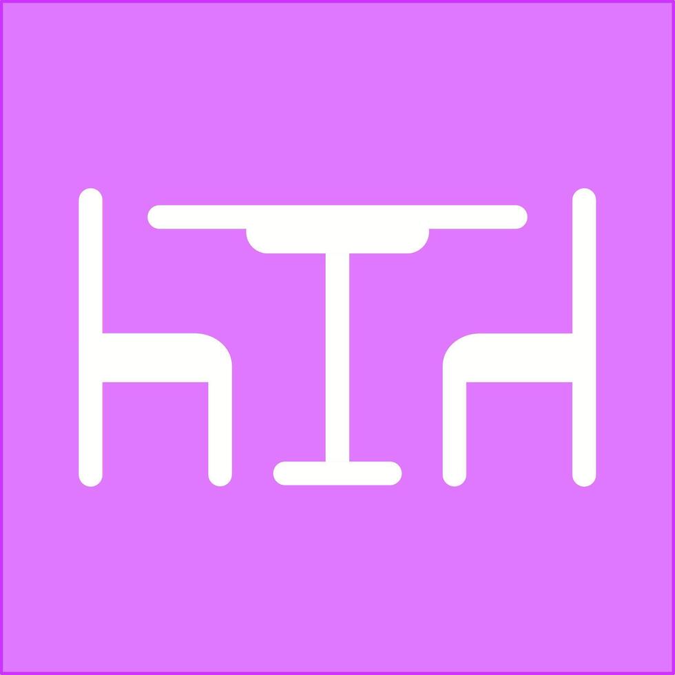 Lunch Table Vector Icon