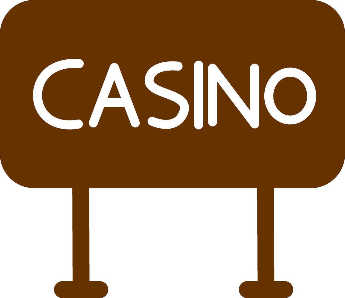 Casino Sign Vector Icon