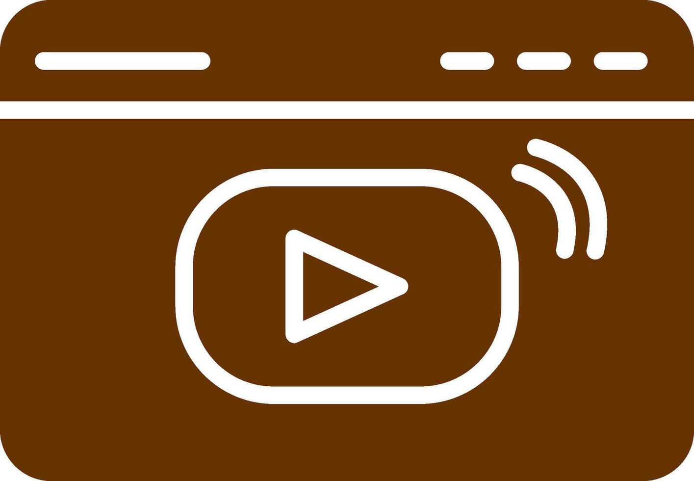 Video Streaming Vector Icon