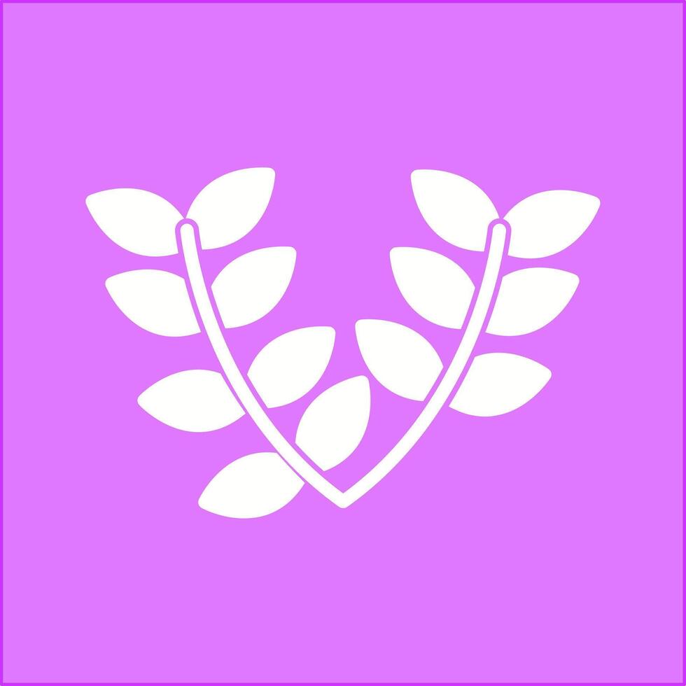 Leaves Wreath Vector Icon