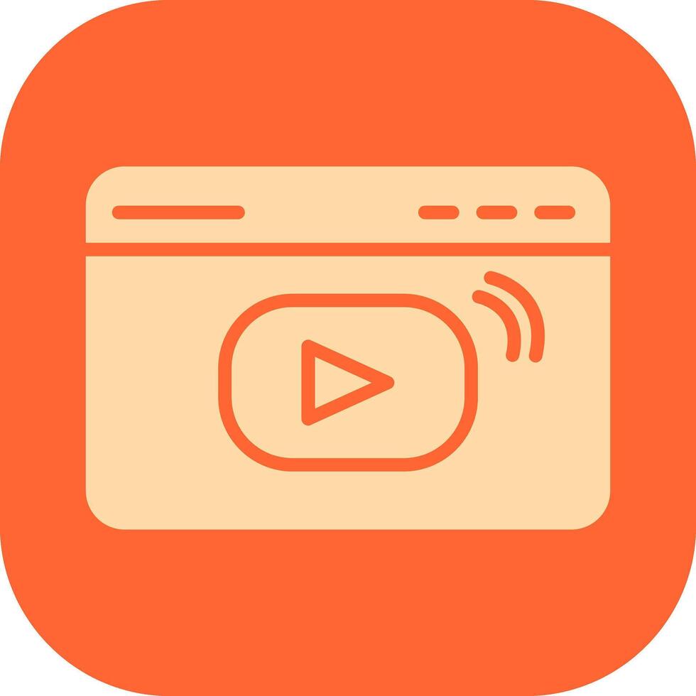 Video Streaming Vector Icon