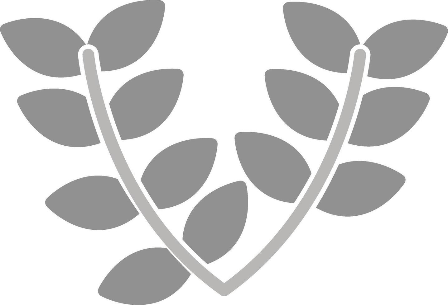 Leaves Wreath Vector Icon