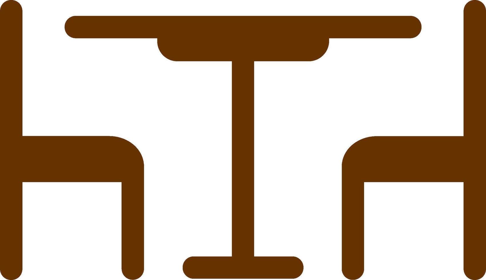 Lunch Table Vector Icon