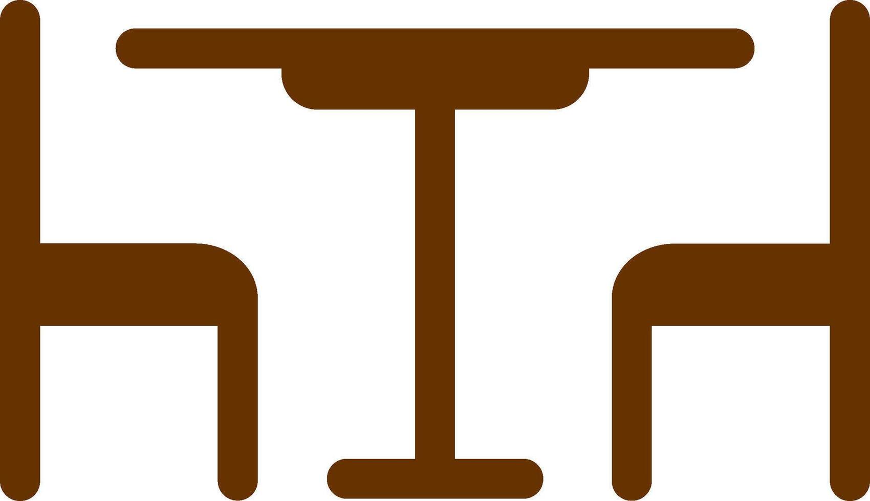 Lunch Table Vector Icon