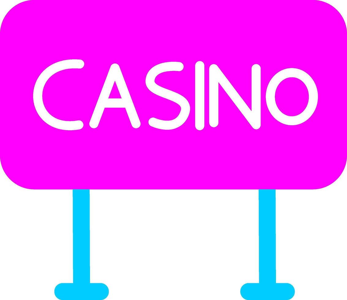 icono de vector de signo de casino