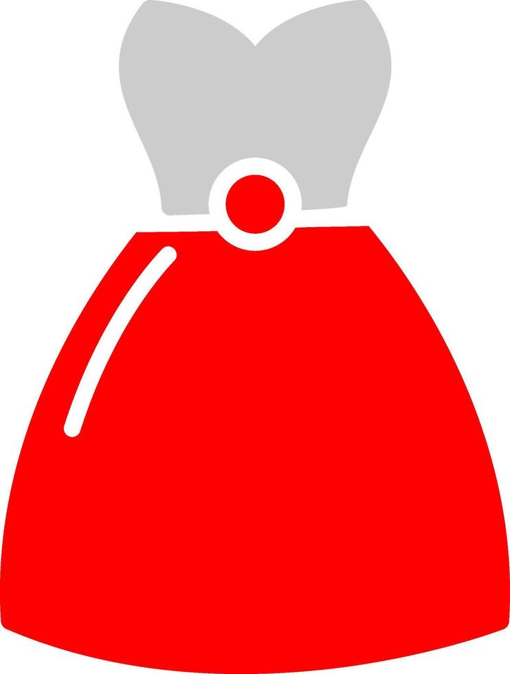 icono de vector de vestido de cóctel