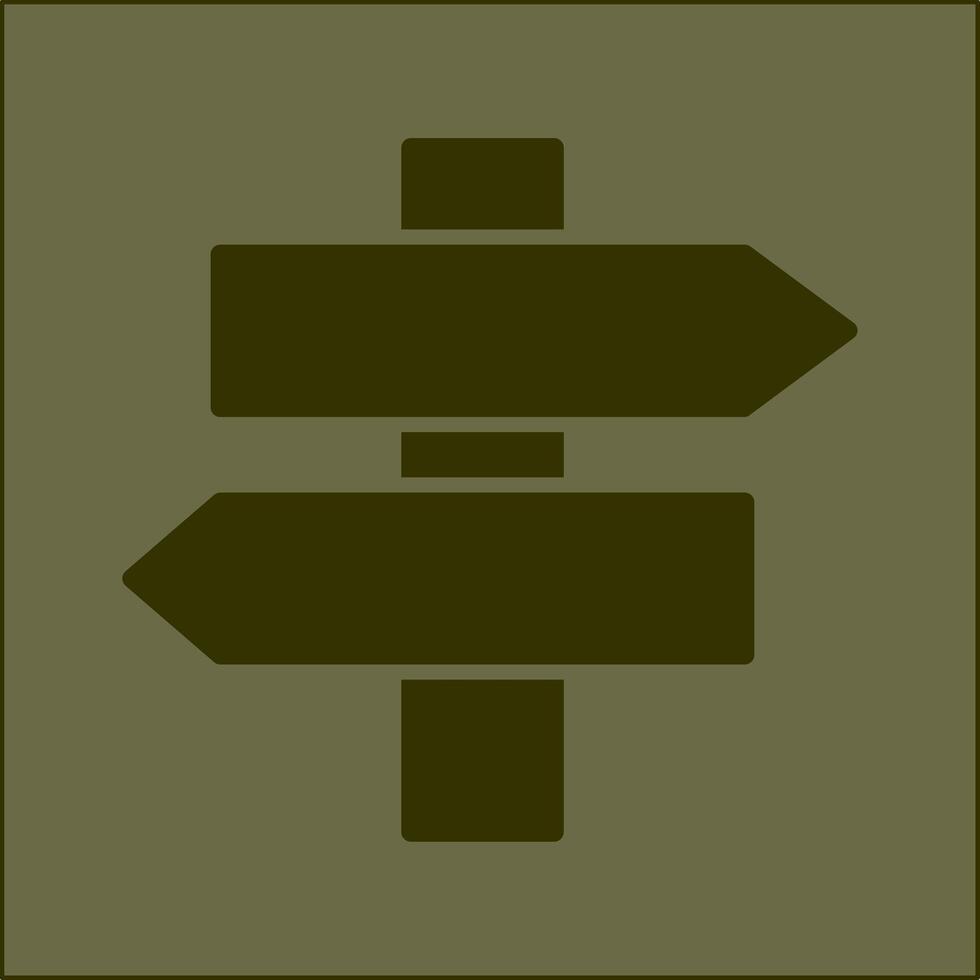 Signpost Vector Icon