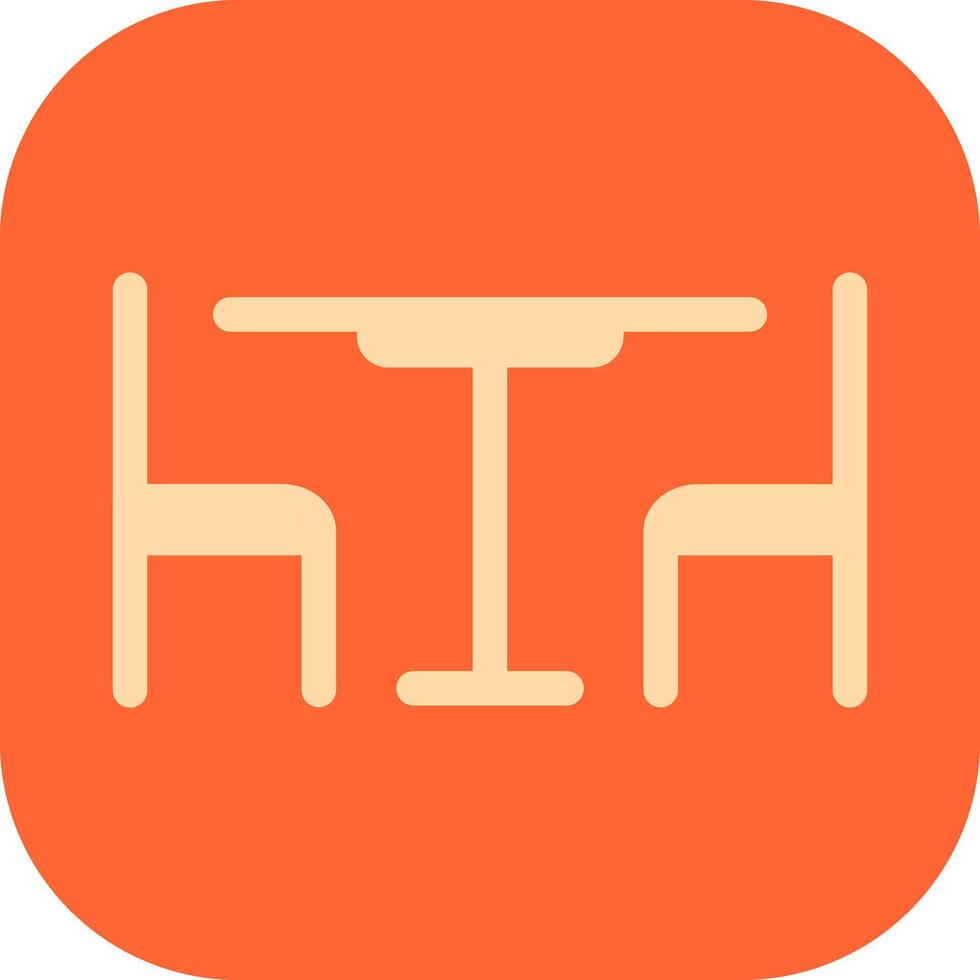 Lunch Table Vector Icon