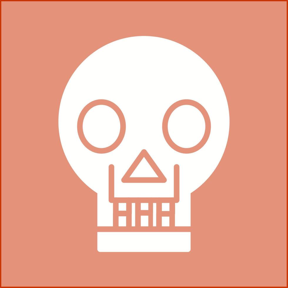 Skull X ray Vector Icon