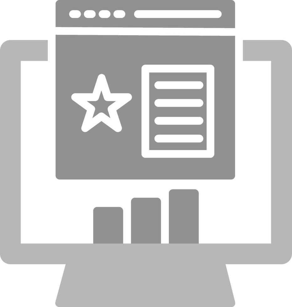 Rank Website Vector Icon