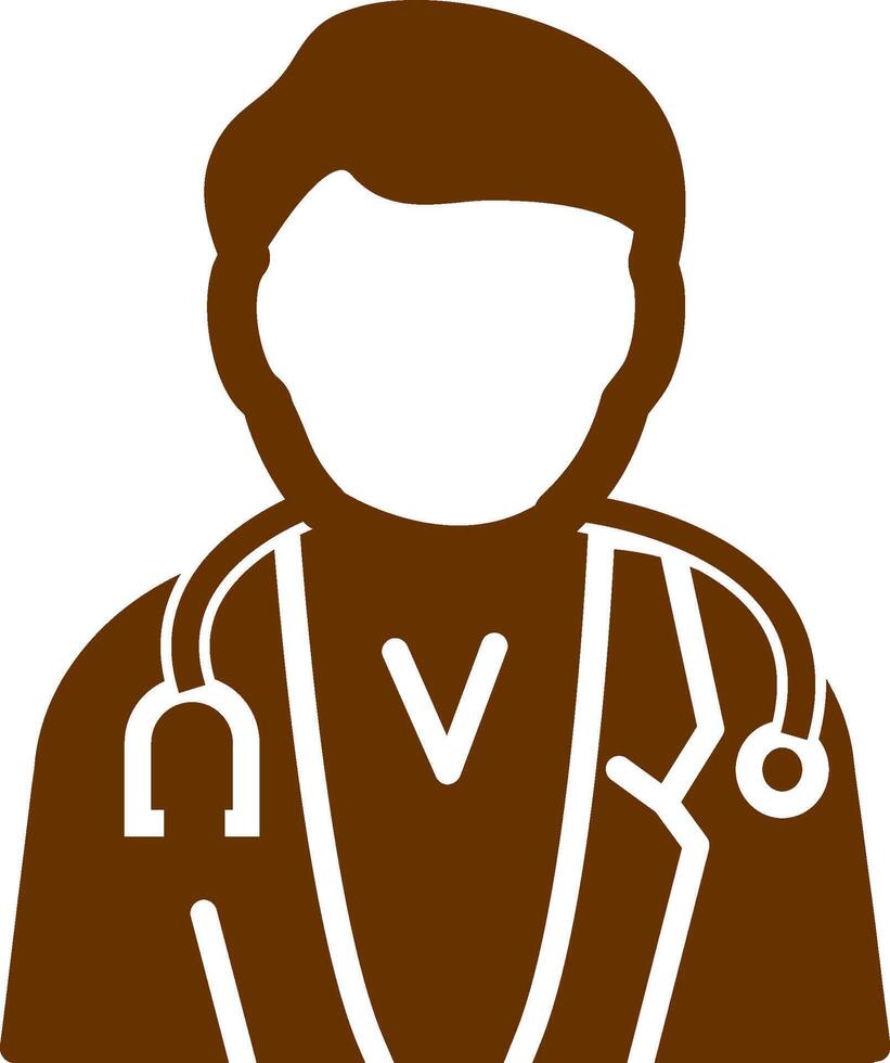 masculino médico vector icono