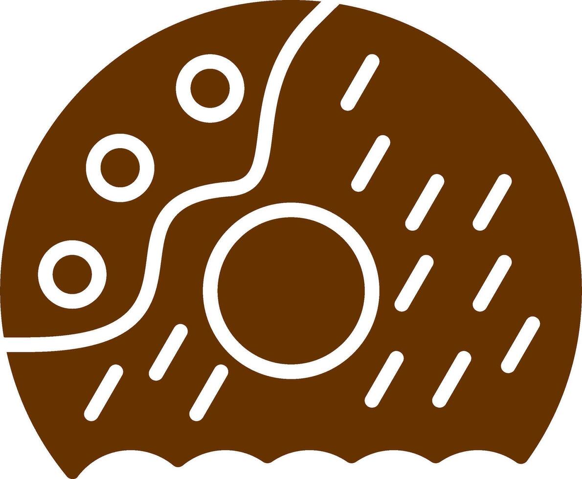 icono de vector de donut