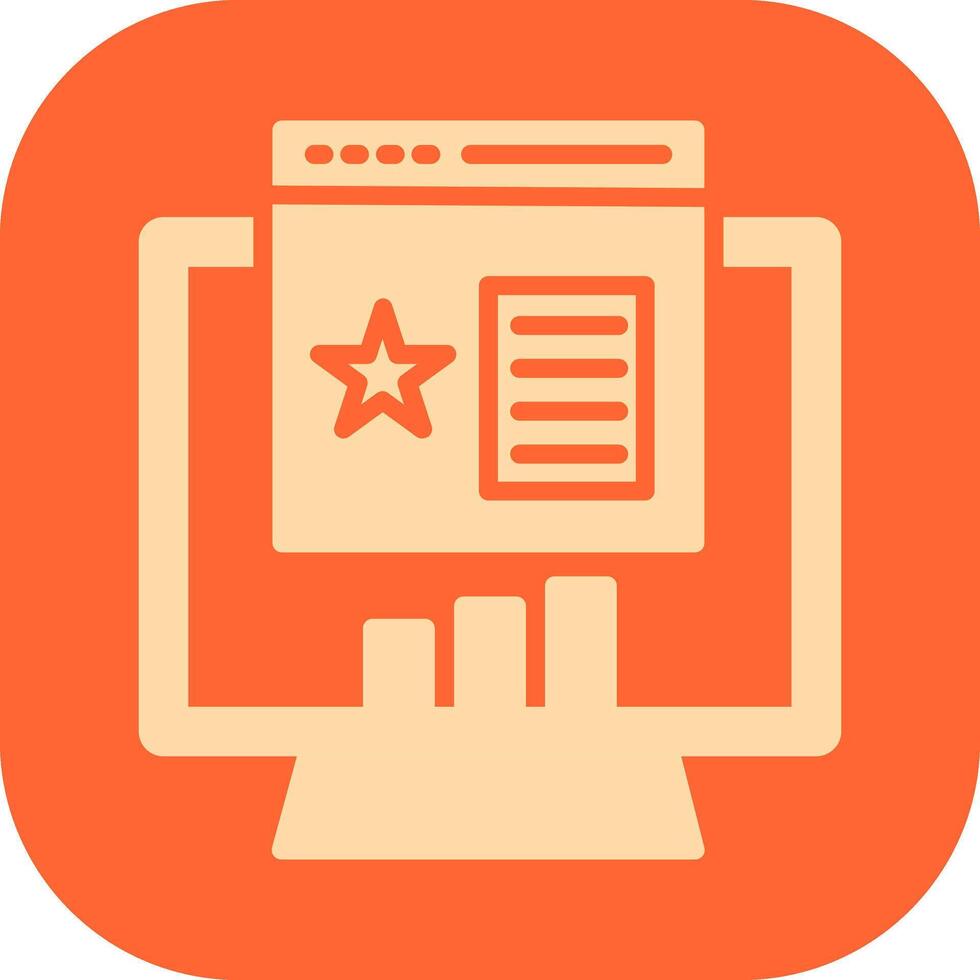 Rank Website Vector Icon