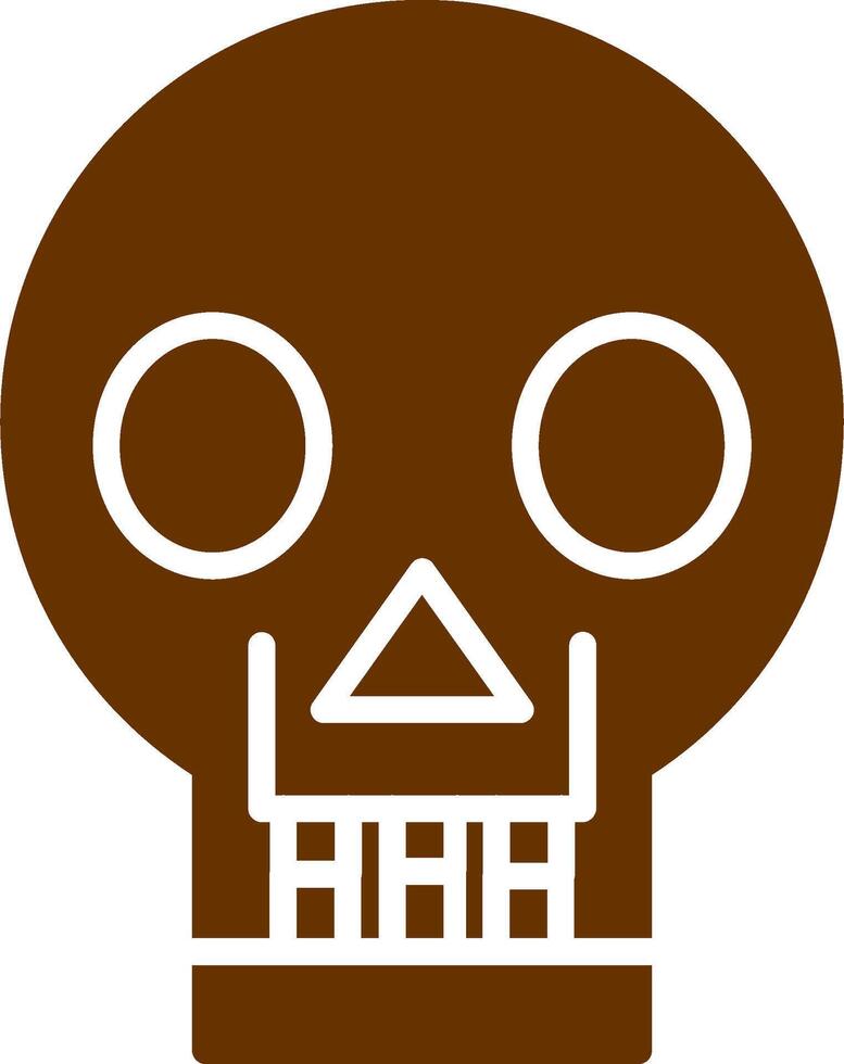 Skull X ray Vector Icon