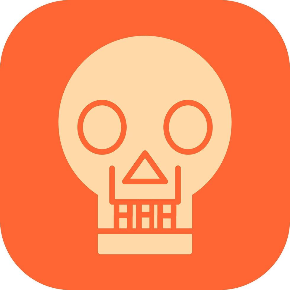 Skull X ray Vector Icon