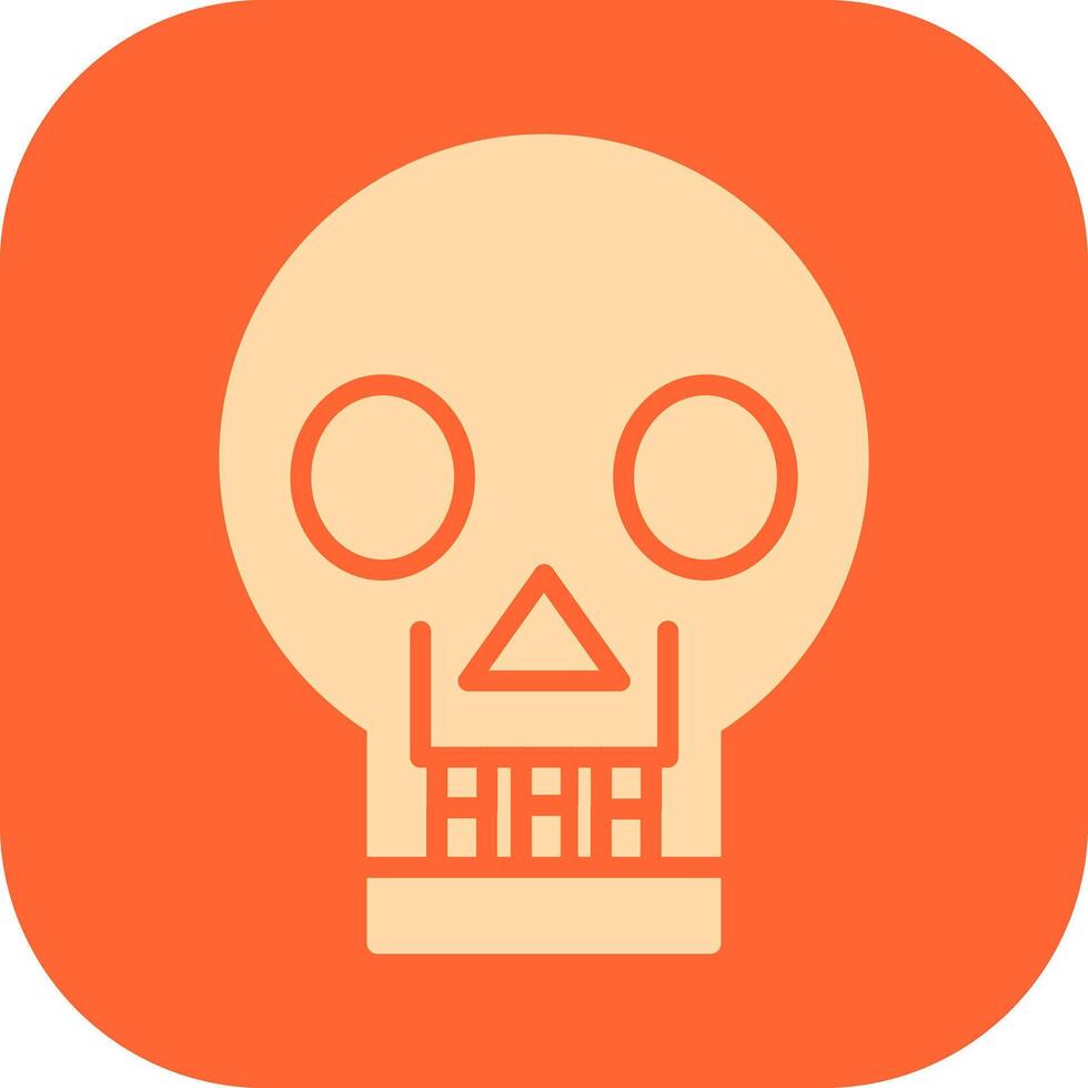 Skull X ray Vector Icon