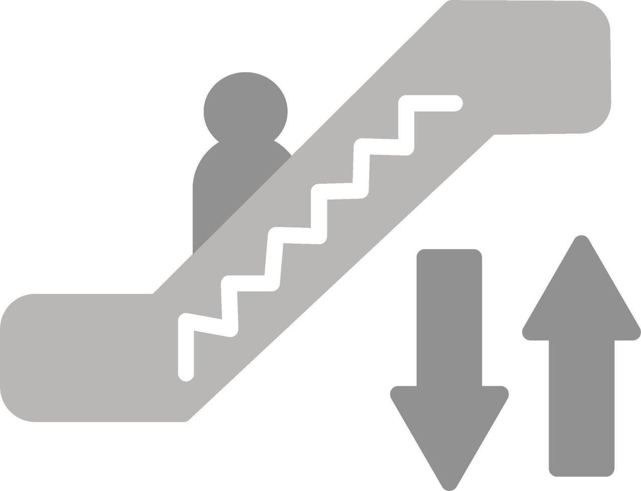 icono de vector de escalera mecánica