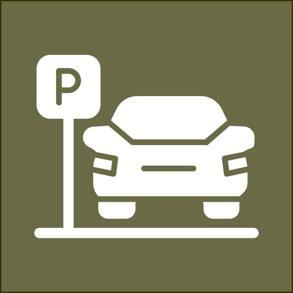 icono de vector de estacionamiento