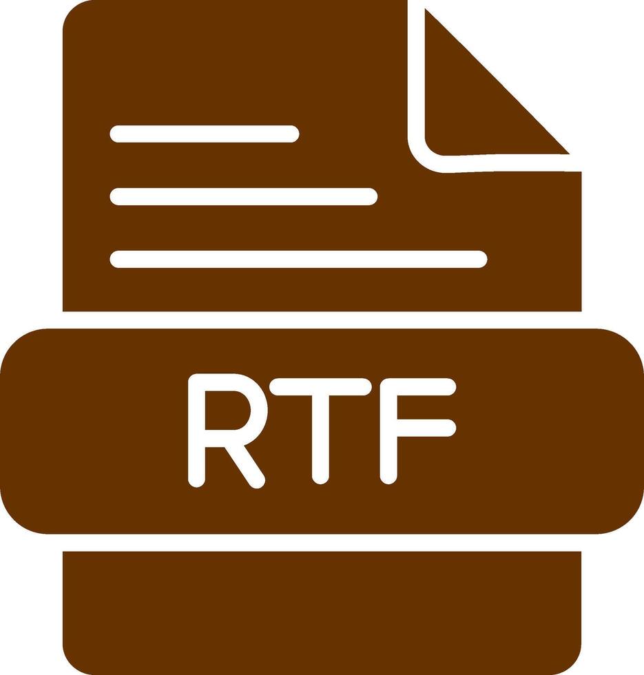 icono de vector rtf