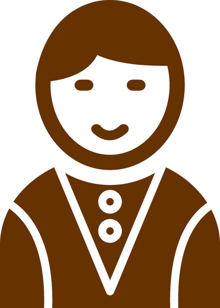 Casino Dealer Vector Icon