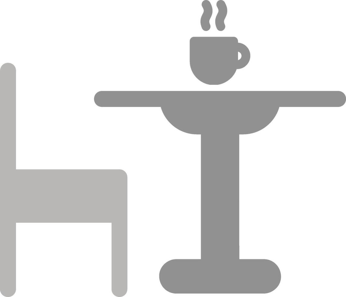 icono de vector de mesa de té