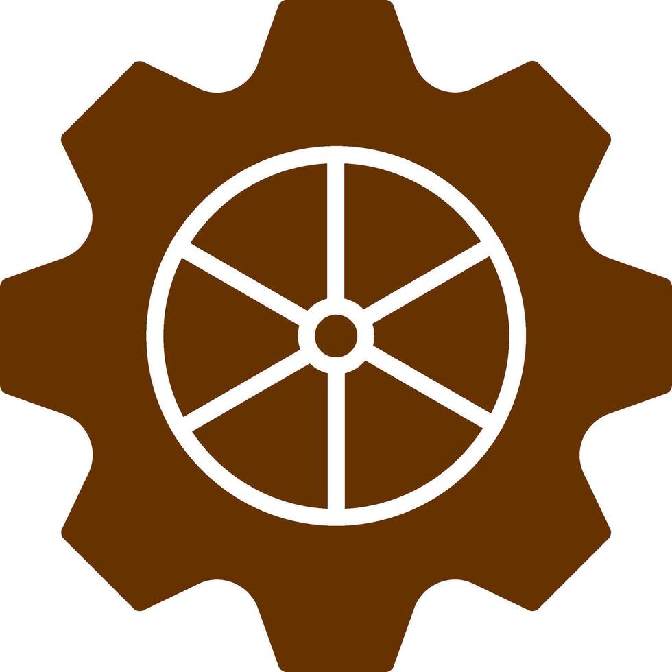 icono de vector de rueda