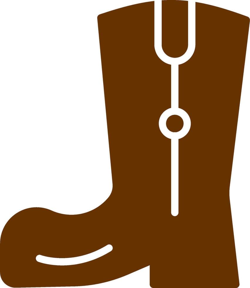 Cowboy Boot Vector Icon