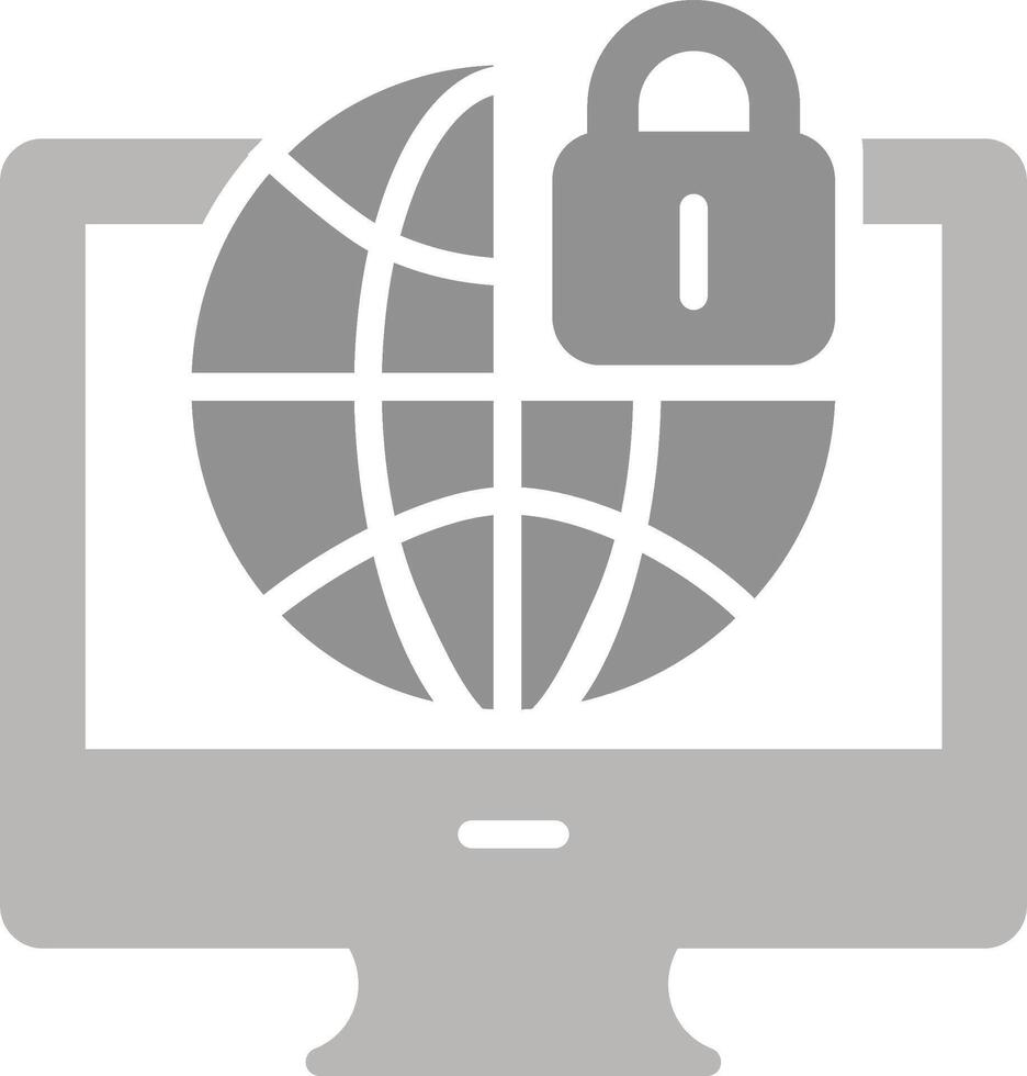 icono de vector de seguridad de internet