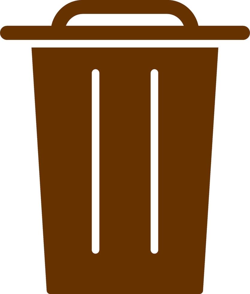 icono de vector de basura