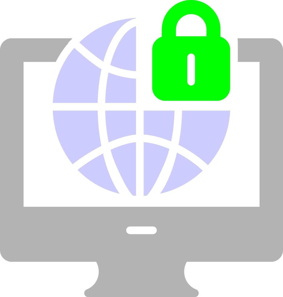 icono de vector de seguridad de internet