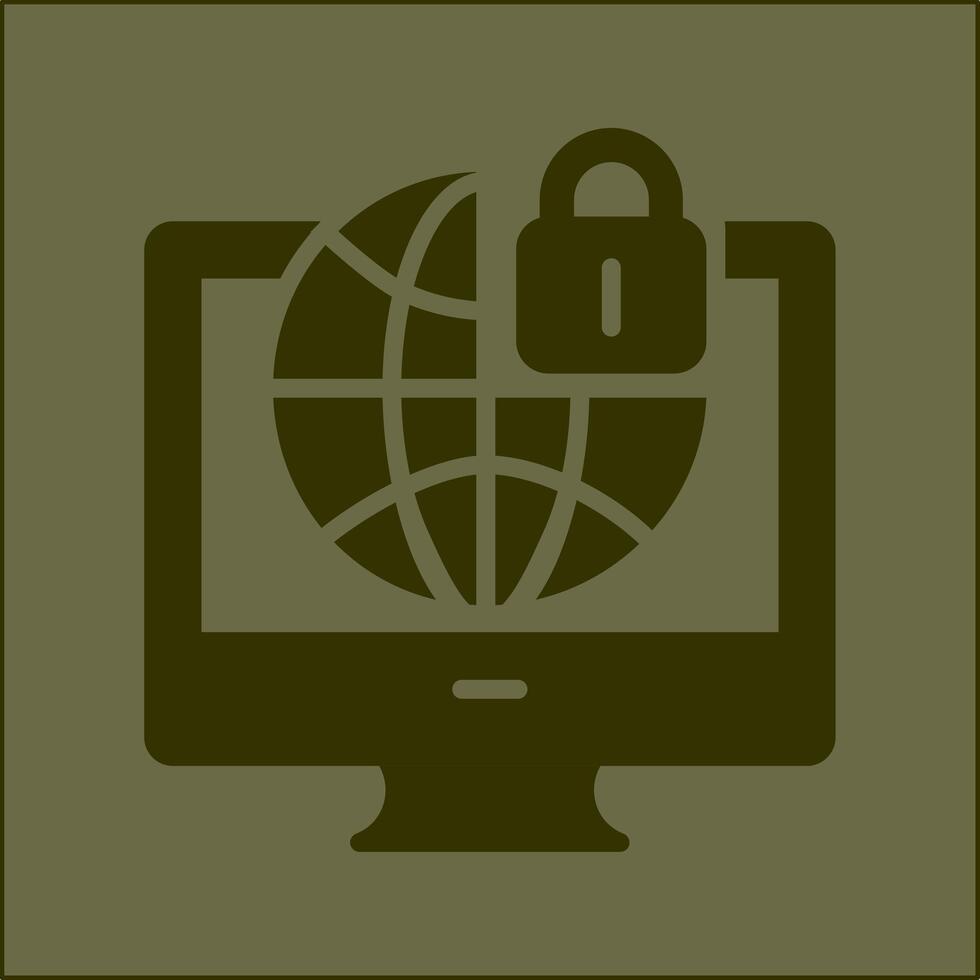 Internet Security Vector Icon