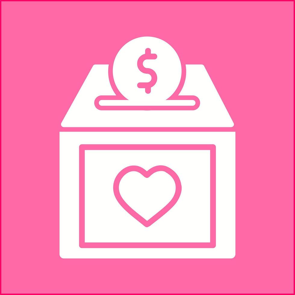 Charity Box Vector Icon