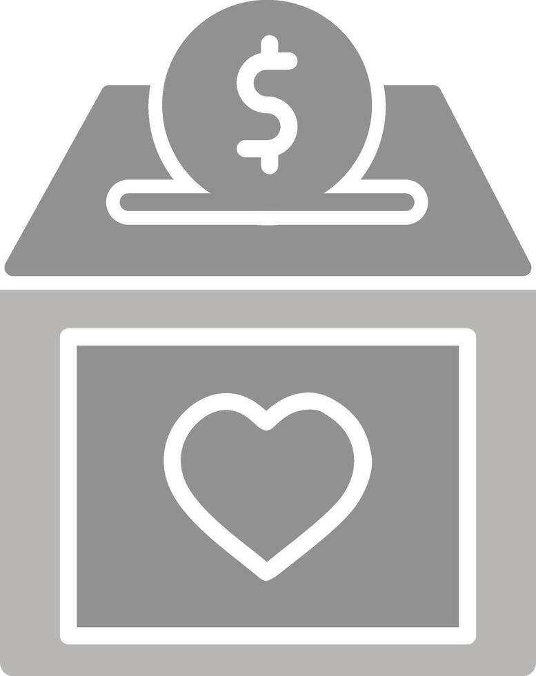 Charity Box Vector Icon