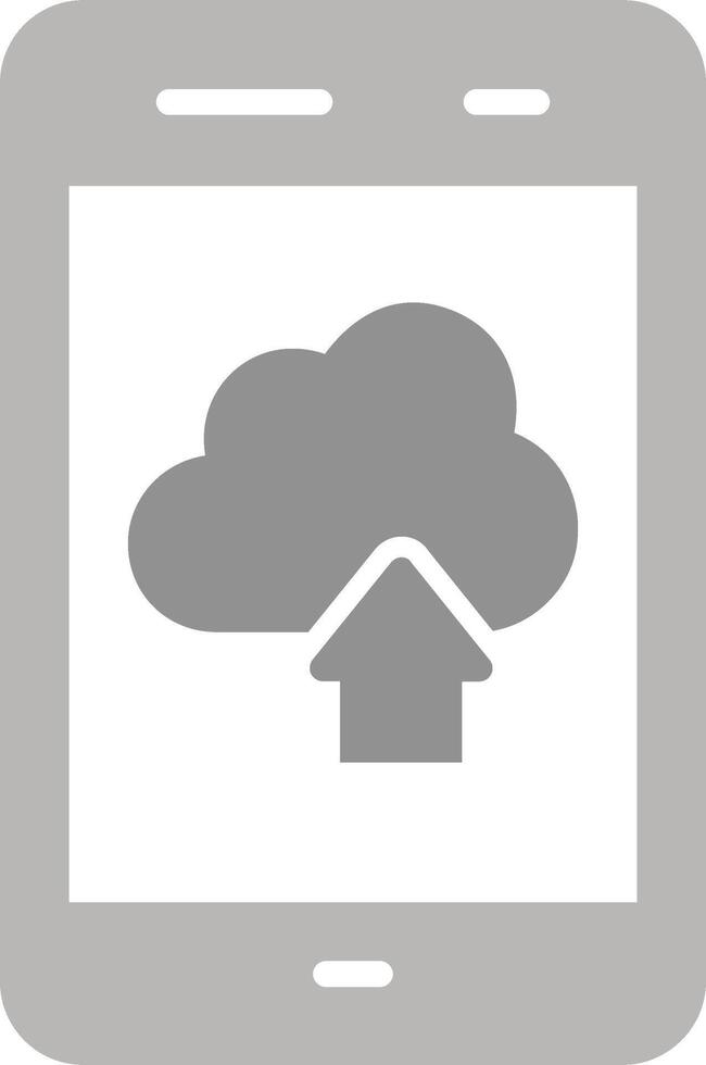 Cloud with Upward Arrow Vector Icon