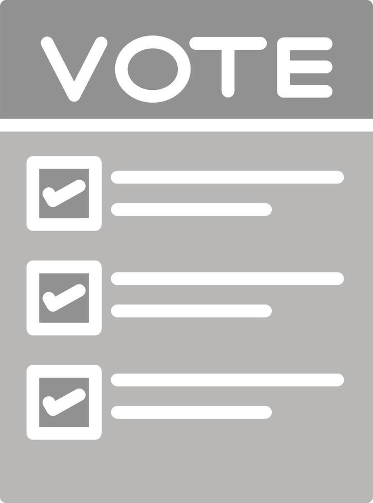 Ballot Paper Vector Icon