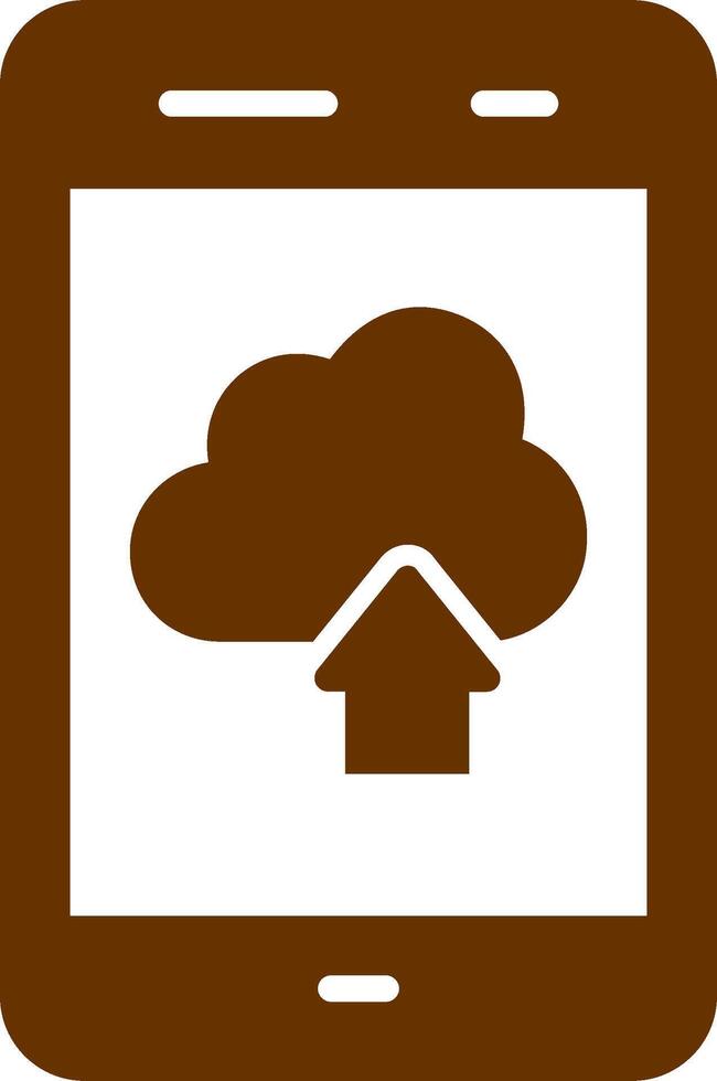 Cloud with Upward Arrow Vector Icon