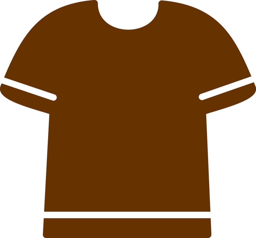 T Shirt with Lines Vector Icon