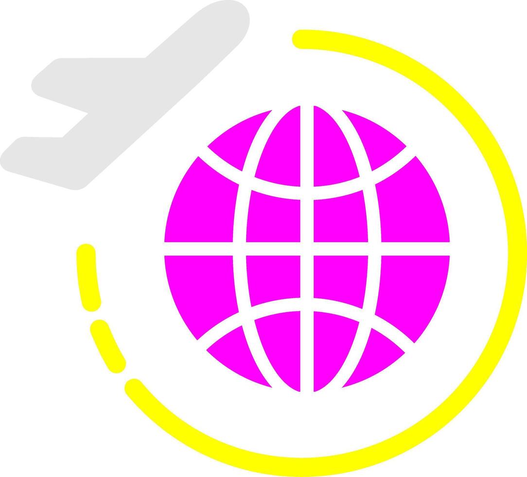 icono de vector de gira mundial