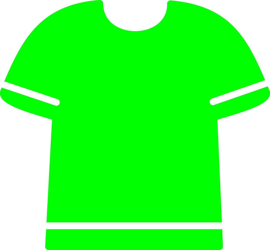 T Shirt with Lines Vector Icon