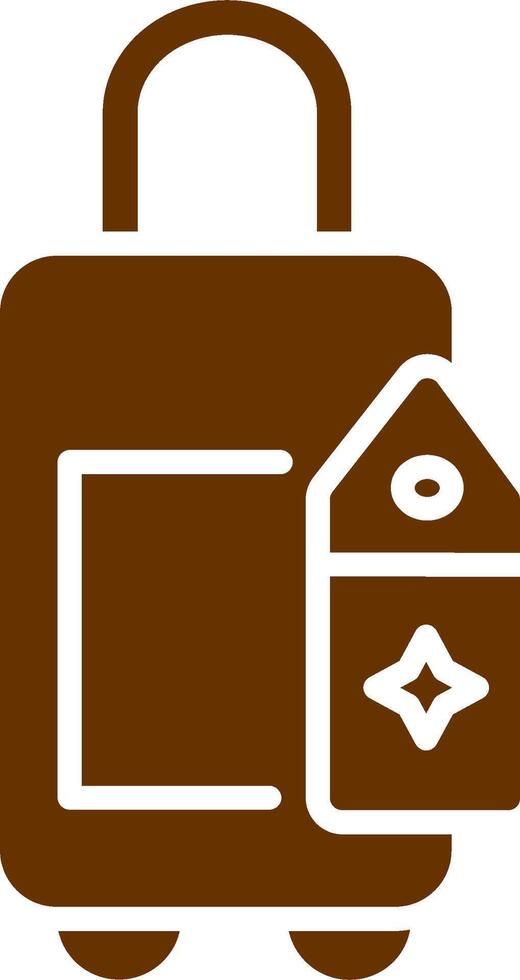 Bag with Tags Vector Icon