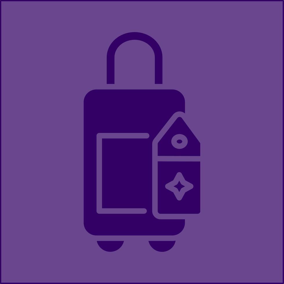 Bag with Tags Vector Icon