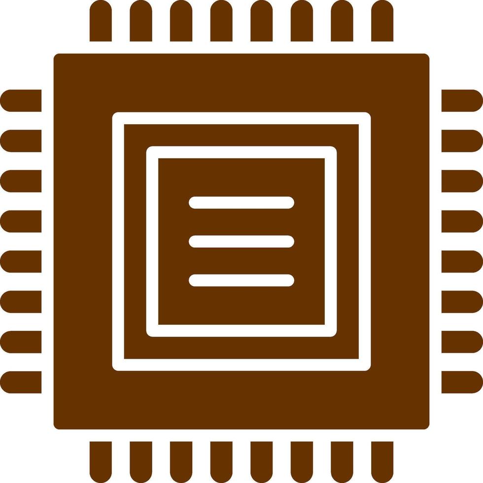 icono de vector de cpu