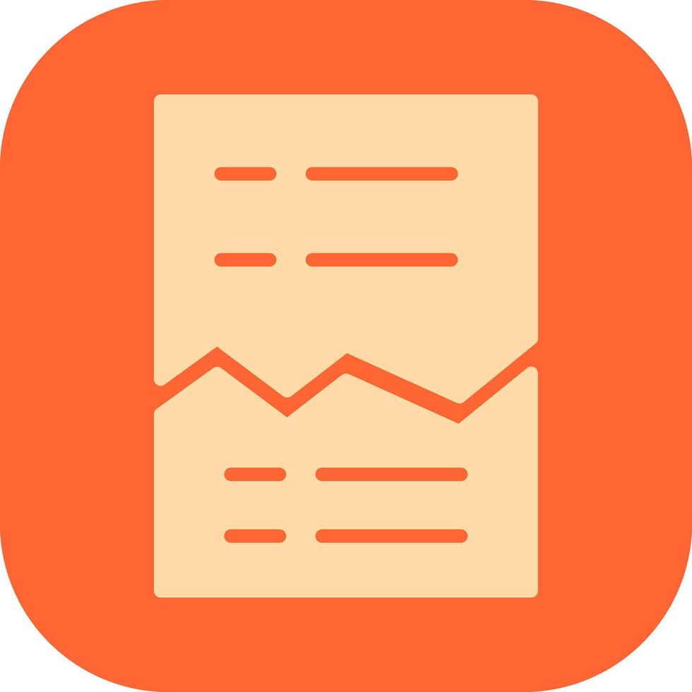 Corrupted List Vector Icon