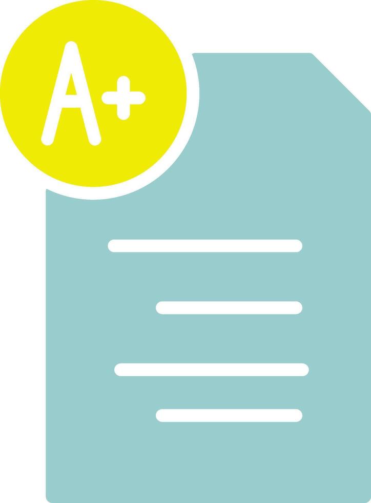 Graded Paper Vector Icon